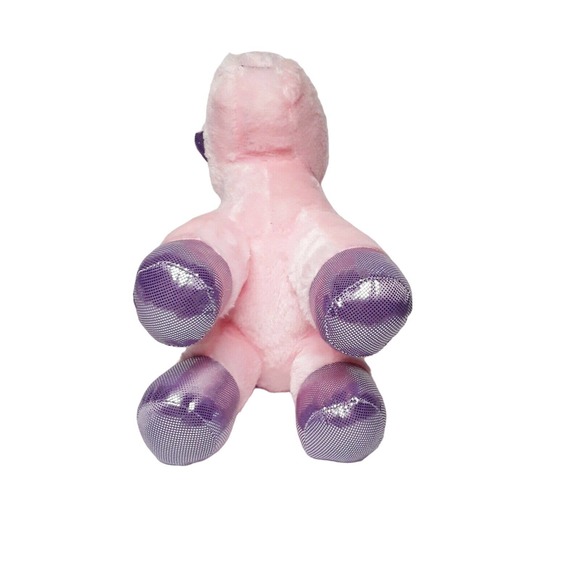 Dan Dee Pink Purple Pegasus Flying Pony Horse Plush I Heart U Stuffed 12" Love - Picture 5 of 9